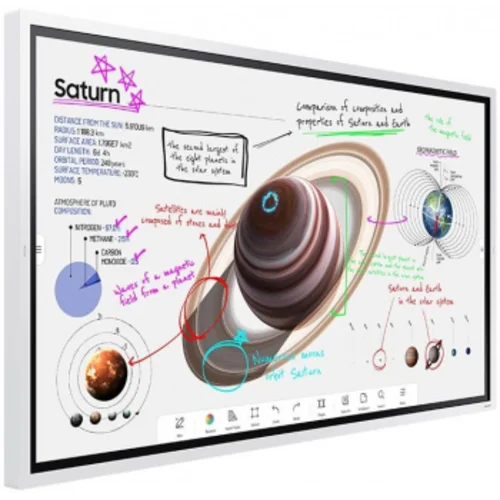 Панель Samsung 65" WM65B Flip Chart Pro белый E-LED BLU LED 8ms 16:9 HDMI M/M матовая 350cd 178гр/17