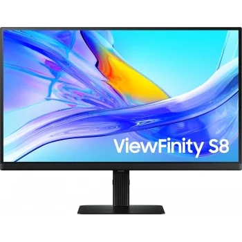 Монитор Samsung 27" ViewFinity S8 S27D804UAIXCI черный IPS LED 5ms 16:9 HDMI матовая HAS Piv 1000:1