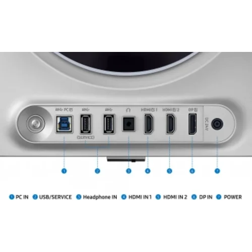 Монитор Samsung 27" Odyssey G6 S27DG600SIXCI черный OLED LED 1ms 16:9 HDMI матовая HAS Piv 250cd 178