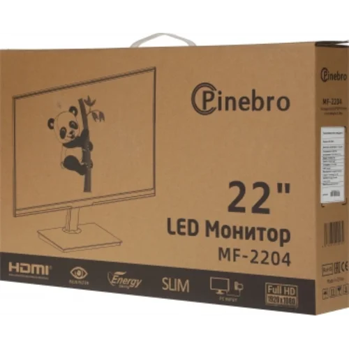 Монитор Pinebro 21.5" MF-2204 черный IPS LED 5ms 16:9 HDMI матовая 250cd 178гр/178гр 1920x1080 75Hz