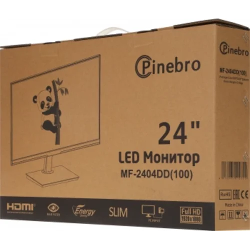 Монитор Pinebro 23.8" MF-2404DD(100) черный IPS LED 4ms 16:9 DVI HDMI M/M матовая 300cd 178гр/178гр