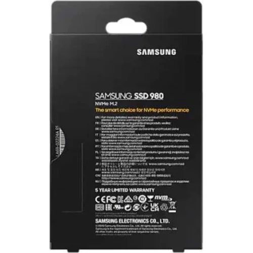 Накопитель SSD Samsung PCIe 3.0 x4 500GB MZ-V8V500BW 980 M.2 2280