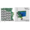 Карта 8-тюнерного приемника DVB-T/T2/C/C2 PCIe