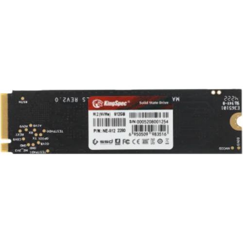 Накопитель SSD Kingspec PCIe 3.0 x4 512GB NE-512 M.2 2280