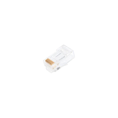 Коннектор NIKOMAX RJ45/8P8C под витую пару, Кат.6 (Класс E), 250МГц, универсальные ножи, сквозной, неэкранированный, круглый ввод, уп 100 шт.