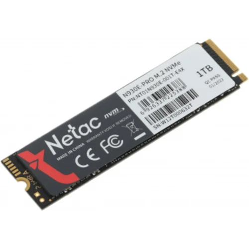 Накопитель SSD Netac PCIe 3.0 x4 1TB NT01N930E-001T-E4X N930E Pro M.2 2280