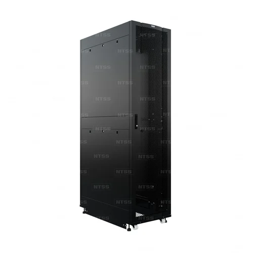 19" серверный шкаф ПРОЦОД 48U 600х1070 мм, передняя дверь перфорация, задние двери двойная перф., регулируемые опоры, RAL 9005