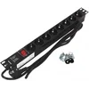 Блок распределения питания NTSS NTSS-PDU-DA2034 гор.размещ. 8xSchuko базовые 16A Schuko 2м