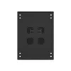 19" Напольный серверный шкаф NTSS ПРЕМИУМ 42U 600x800 мм, передняя дверь стекло, задняя глухая металл, боковые стенки, регулируемые опоры, RAL 9005