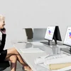 Кронштейн для мониторов Onkron NWS-SC24 черный 13"-24" макс.15кг настольный