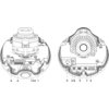 Проектная IP камера OMNY M14E 2812 купольная OMNY PRO серии Мира. 4Мп/25кс, H.265, управл. IR, моториз.объектив 2.8-12мм, PoE/12В, EasyMic