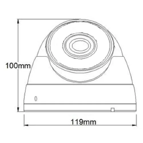 IP камера OMNY BASE ViDo4-WD купольная 4Мп (2592x1520) 18к/с, 2.7-13.5мм ручной, F1.4, 802.3af A/B, 12±1В DC, ИК до 30м (следы эксплуатации)