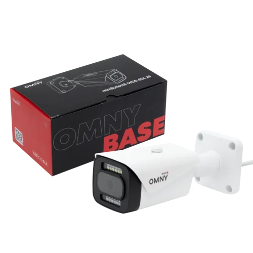 Камера сетевая буллет 5Мп OMNY BASE miniBullet5E-WDS-SDL-C 28 с двойной подсветкой и микрофоном