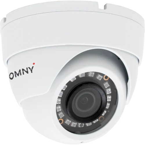 IP камера OMNY BASE miniDome5E-U v2 миникупольная 5Мп (2592x1944) 15к/с, 2.8мм, F1.8, 802.3af A/B, 12±1В DC, ИК до 25м, встр. микр, DWDR, USB2.0