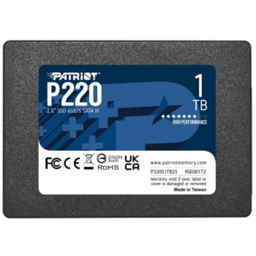 Накопитель SSD Patriot SATA-III 1TB P220S1TB25 P220 2.5"