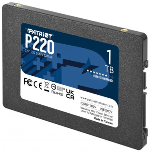 Накопитель SSD Patriot SATA-III 1TB P220S1TB25 P220 2.5"