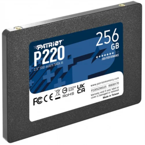 Накопитель SSD Patriot SATA-III 256GB P220S256G25 P220 2.5"