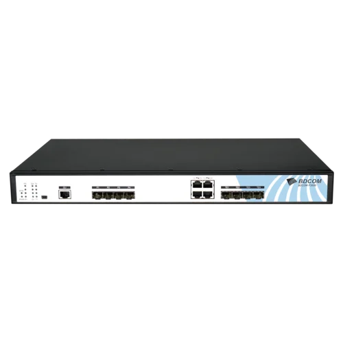 OLT BDCOM P3600-04-2AC с 4 портами GEPON (SFP), 2 комбо-портами, 2хSFP, 2хSFP+, 2хRJ-45, 2 БП АC, FEC