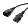 Кабель питания IEC320-C14/IEC320-C13, 220B, 10А, 0.6 м