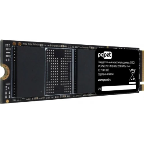 Накопитель SSD PC Pet PCIe 3.0 x4 1TB PCPS001T3 M.2 2280 OEM