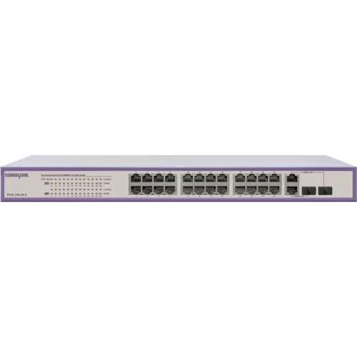 PoE коммутатор PUS-154-24-2 26-портовый неуправляемый 802.3af 24*10/100BASE-TX + 2*1000 Комбо (неполная комплектация)
