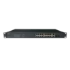 Неуправляемый стоечный 16 портовый PoE коммутатор POWERTONE PUS-CC16L-250R с изоляцией портов