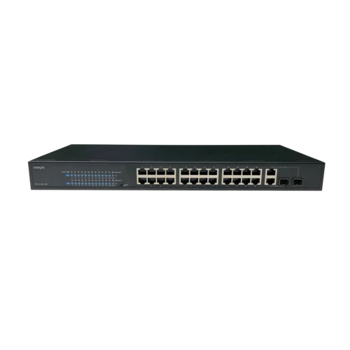 Неуправляемый стоечный 24 портовый PoE коммутатор PUS-CC24L-370R с изоляцией портов