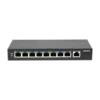 PoE коммутатор неуправляемый PUS-T08L-115M, 8x10/100BASE-TX 802.3af&at + 1х10/100/1000BASE-TX, c изол. портов, PoE бюджет 115Вт, до 30Вт на порт