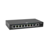 PoE коммутатор неуправляемый PUS-T08L-115M, 8x10/100BASE-TX 802.3af&at + 1х10/100/1000BASE-TX, c изол. портов, PoE бюджет 115Вт, до 30Вт на порт