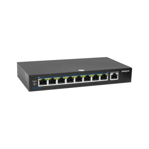 PoE коммутатор неуправляемый PUS-T08L-115M, 8x10/100BASE-TX 802.3af&at + 1х10/100/1000BASE-TX, c изол. портов, PoE бюджет 115Вт, до 30Вт на порт