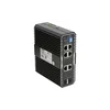 Неуправляемый промышленный 4 портовый PoE коммутатор POWERTONE PUS-TS04GL-i