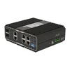 Неуправляемый промышленный 4 портовый PoE коммутатор POWERTONE PUS-TS04GL-i
