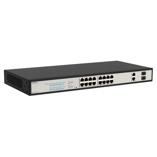 Управляемый гигабитный 16 портовый Web Smart PoE коммутатор POWERTONE PWS-TS16G-250R