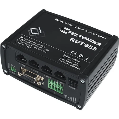 Промышленный Wi-Fi/4G маршрутизатор Teltonika RUT955 (в комплекте GNSS-антенна)