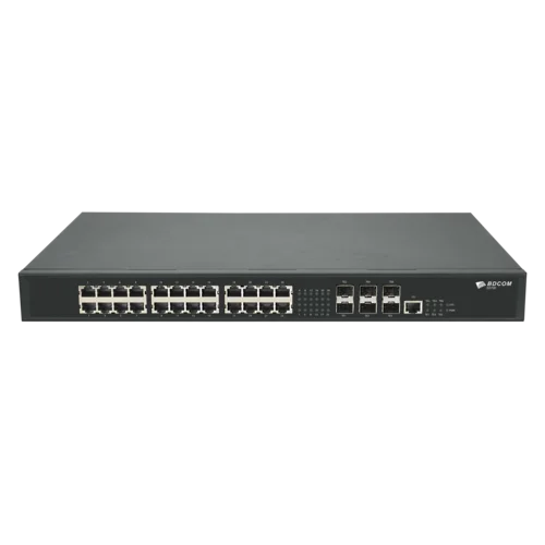Управляемый коммутатор уровня 3 BDCOM S5700-24ET6XB, 24x 2.5GBASE-Т, 6x 1/10GE SFP+, 220VAC
