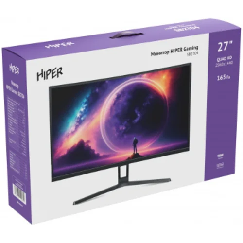 Монитор Hiper 27" Gaming SB2704 черный VA LED 5ms 16:9 HDMI M/M матовая 4000:1 300cd 178гр/178гр 256