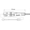Разъем оптический Ilsintech "Splice-On Connector" SC/UPC для кабеля 3,0 мм / 2,0 х 3,1