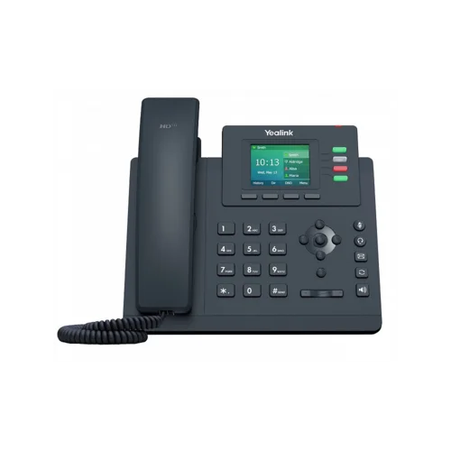 IP-телефон Yealink SIP-T33P, цветной экран, 4 аккаунта, PoE