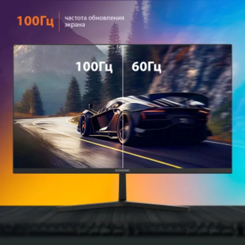 Монитор SunWind 23.8" SM-24FI221 черный IPS LED 5ms 16:9 HDMI M/M матовая 250cd 178гр/178гр 1920x108