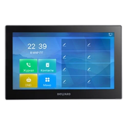 Видеомонитор Beward SM730, SIP-протокол, 7" сенсорный дисплей 1024x600, Wi-Fi, PoE, 12В(DC), ОС Linux