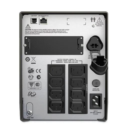 Источник бесперебойного питания Smart-UPS SMT, Line-Interactive, 1000VA / 700W, Tower