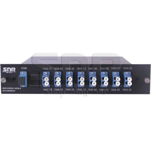 Мультиплексор-Демультиплексор DWDM одноволоконный 8-канальный + TV канал 1550 в шасси