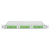 Кросс оптический 19" (ШКОС) укомплектованный на 24 SC/APC порта (комплект с розетками и пигтейлами)
