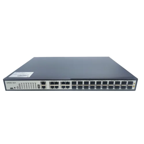 Станционный терминал SNR OLT с 16 портами GPON (SFP), 8 портами 10G/SFP+, 8 комбо-портами 10/100/1000-Base-T/SFP