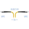 Патчкорд оптический FC/UPC SM G.657.A1 3 метра