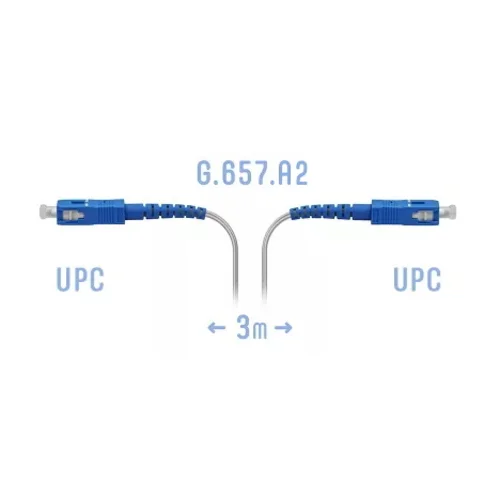 Патчкорд оптический FTTH SC/UPC, кабель 604-02-01W, 3 метра