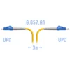 Патчкорд оптический SNR-PC-LC/UPC-A - 3 метра