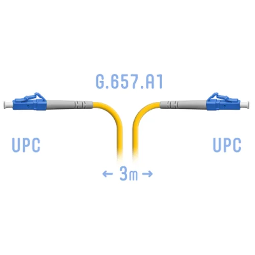 Патчкорд оптический SNR-PC-LC/UPC-A - 3 метра