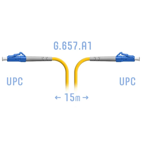 Патчкорд оптический LC/UPC SM G.657.A1 15 метров