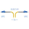 Патчкорд оптический LC/UPC SM G.657.A1 3 метра